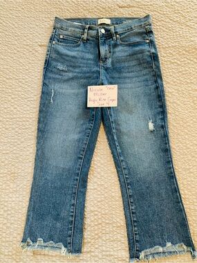 Nicole Miller High-Rise Crop Jeans